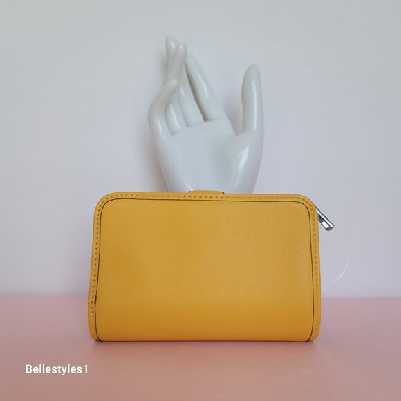 COACH Tabby Smooth Leather Medium Bifold Wallet – Canary color - Picture 7 of 16